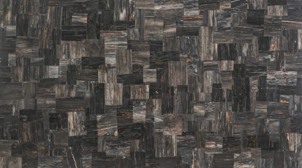 black petrified wood retro