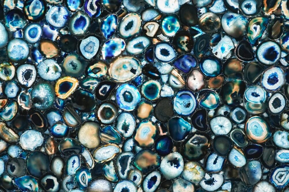 blue agate brazilin back lit